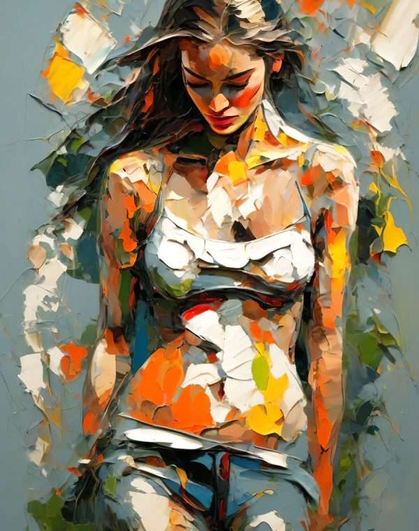 Abstract Beauty with Warm Tones