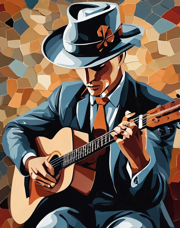 Retro Guitar Player